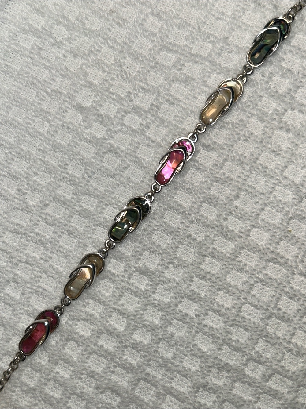 Multicolor Flip-Flop Link Bracelet
